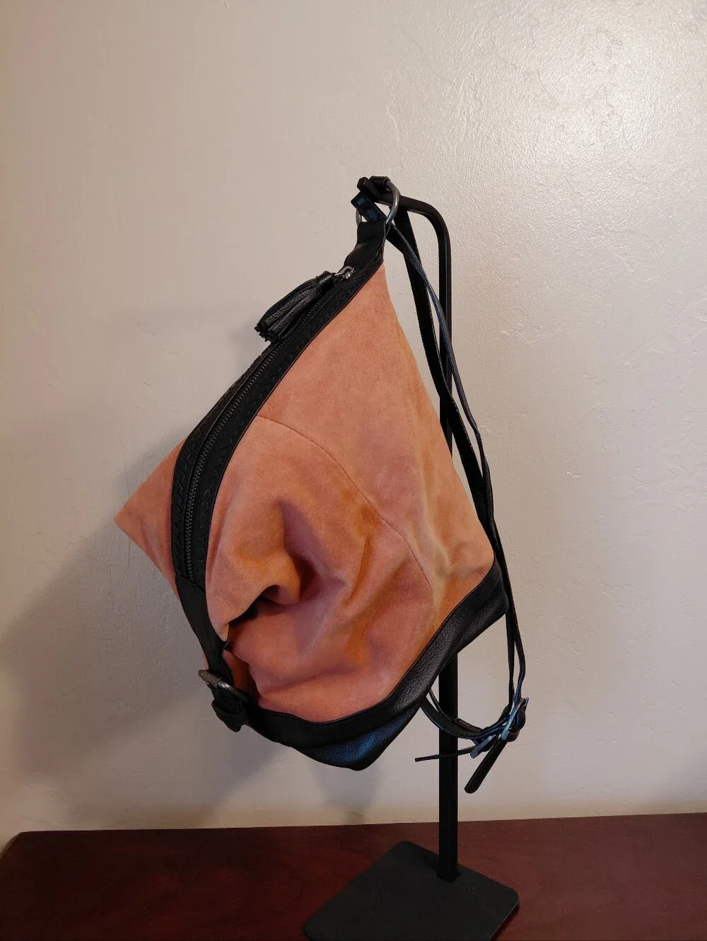 Free People Serena Suede Slouchy Backpack